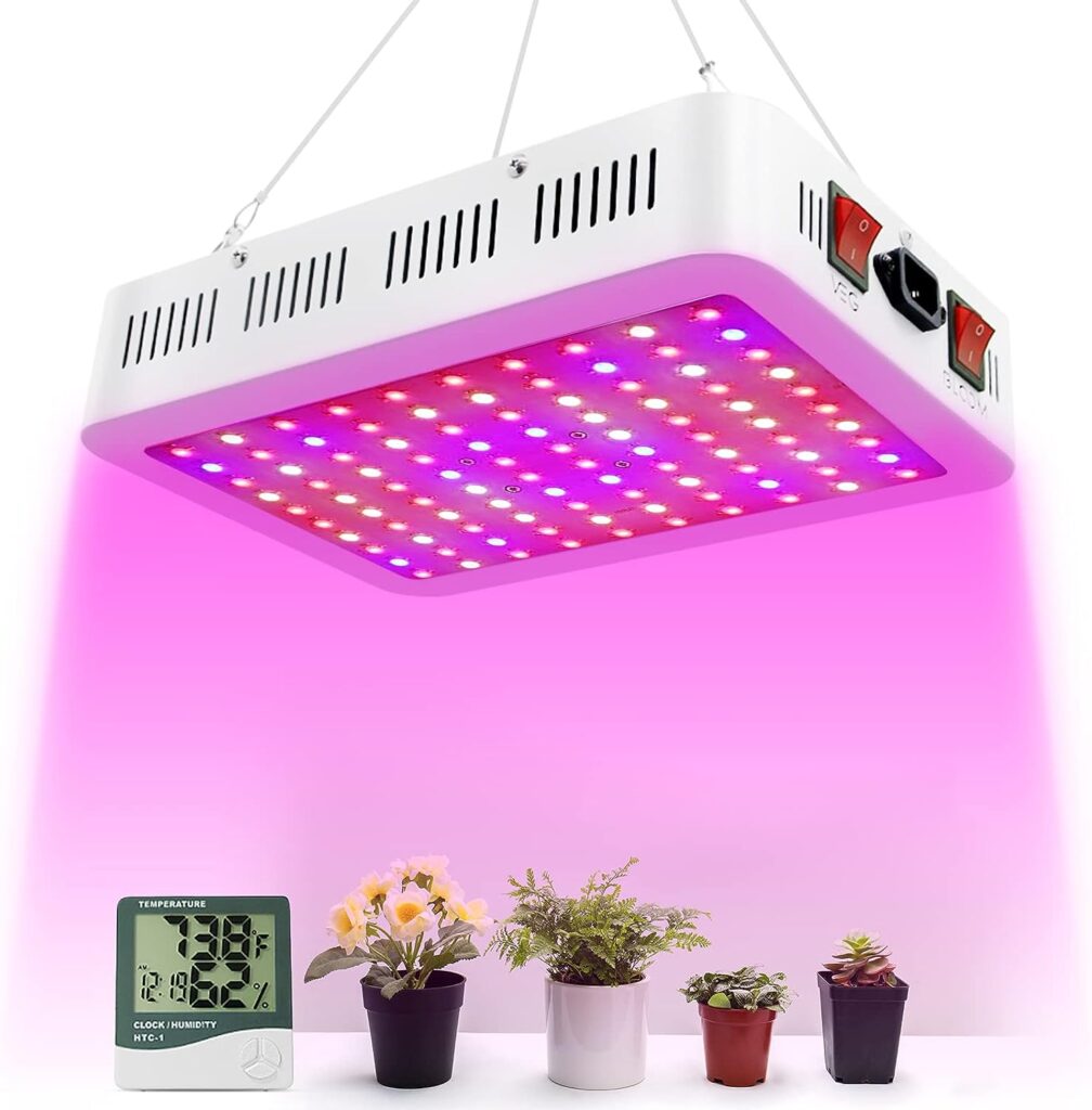 1000 Watt LED Grow Light, Grow Lamp for Indoor Plants Full Spectrum Hydroponic Veg and Flower Grow Lights with Daisy Chain Growing Light Fixtures